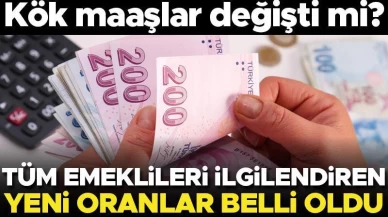 Son dakika... Emeklileri yakından ilgilendiren kök maaşlarında değişiklik yapıldı! Yeni oranlar açıklandı.