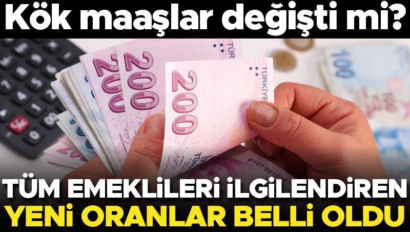 Son dakika... Emeklileri yakından ilgilendiren kök maaşlarında değişiklik yapıldı! Yeni oranlar açıklandı.